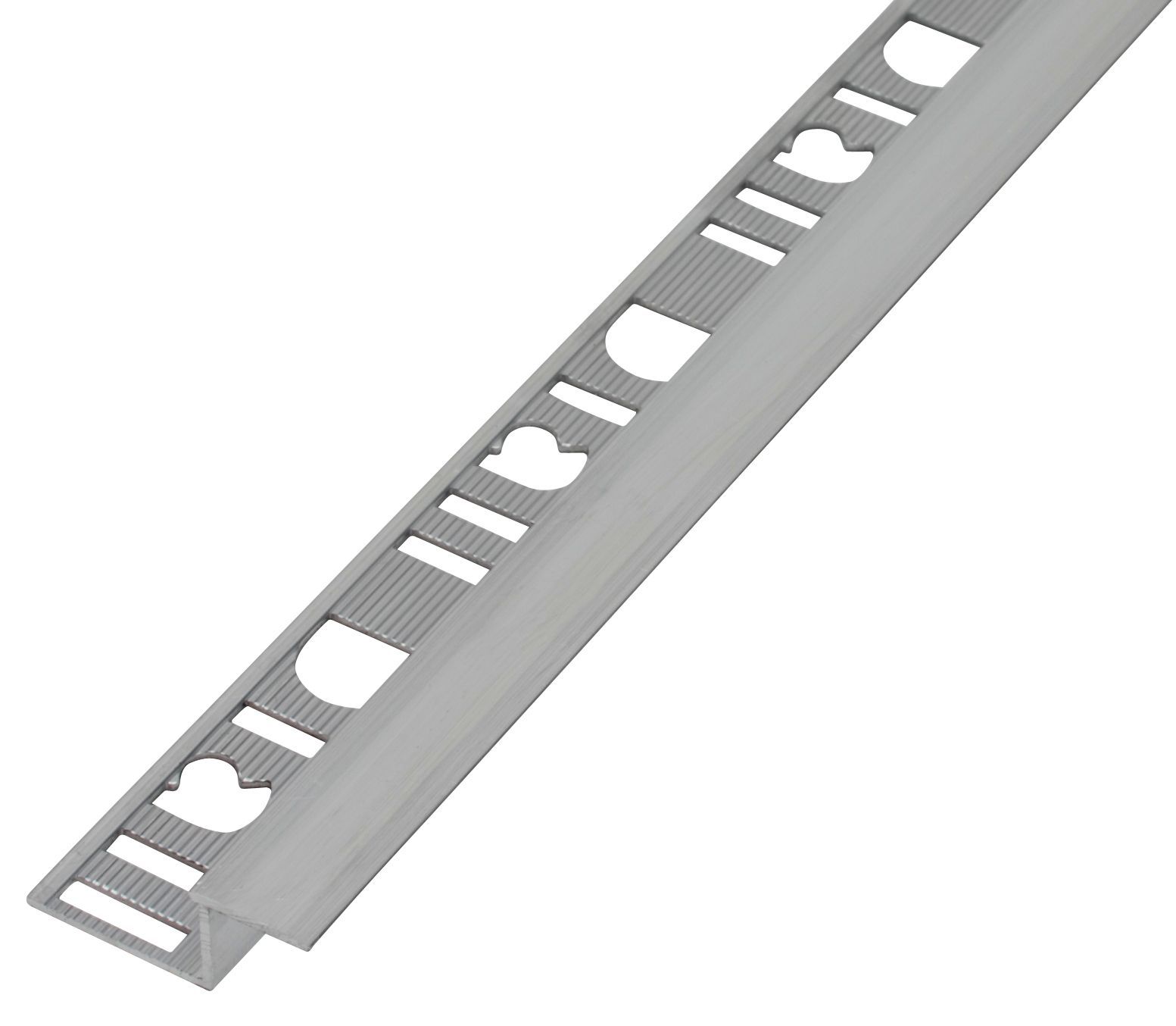 Diall 10mm Straight Aluminium Tile trim