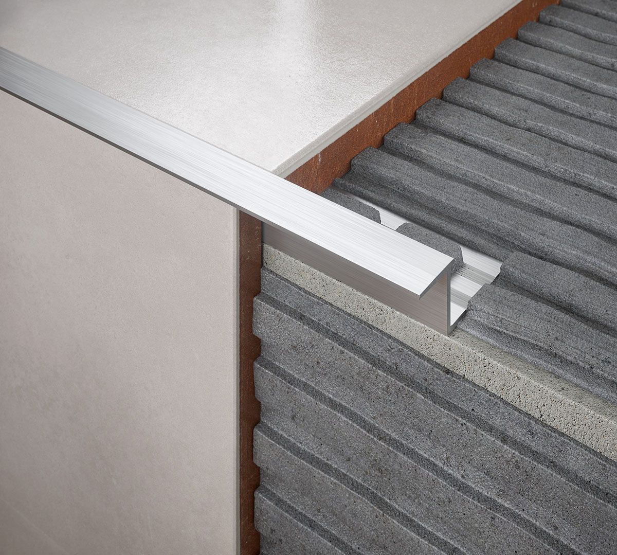Diall 10mm Straight Aluminium Tile trim