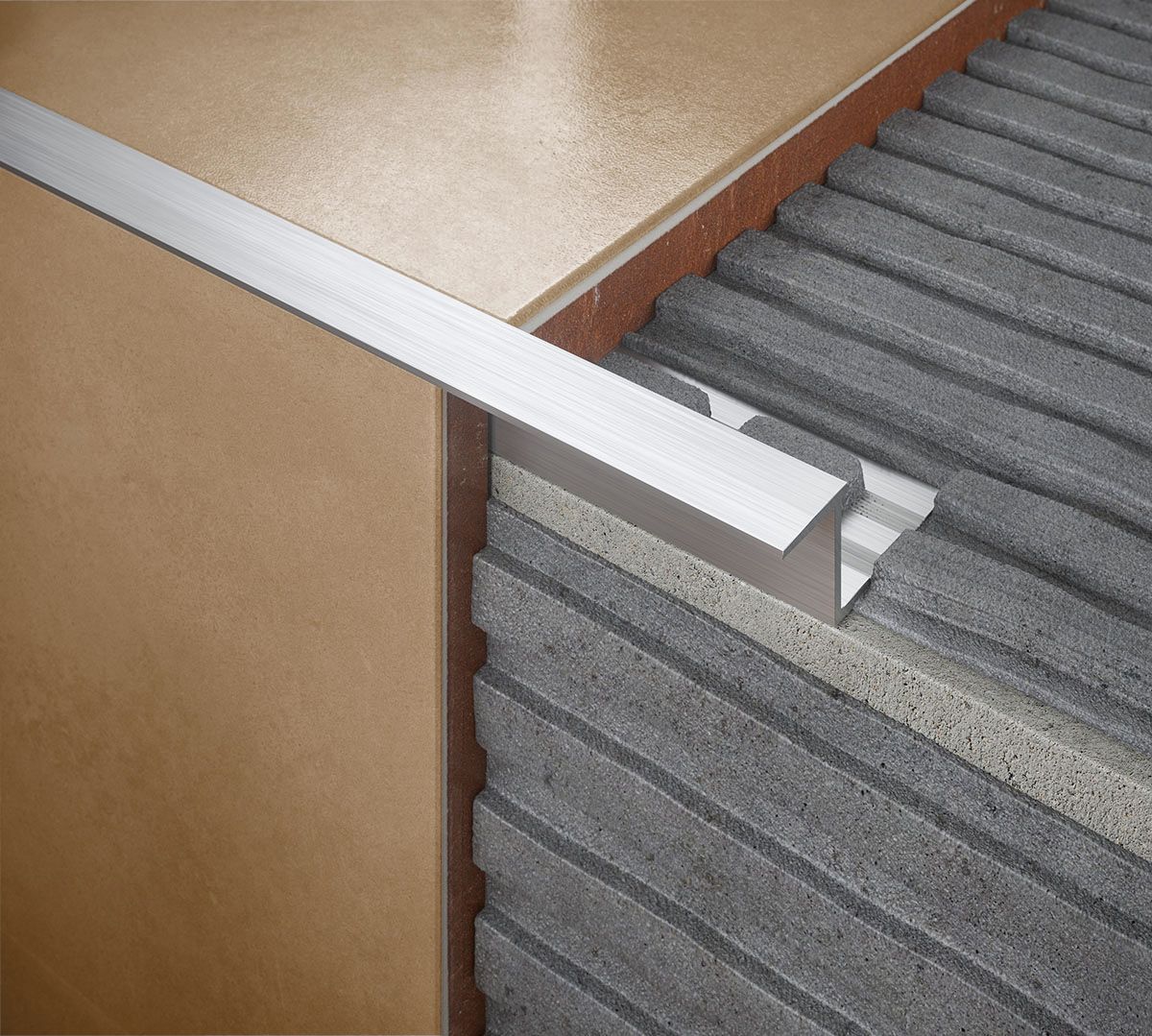 Diall 10mm Straight Aluminium Tile trim