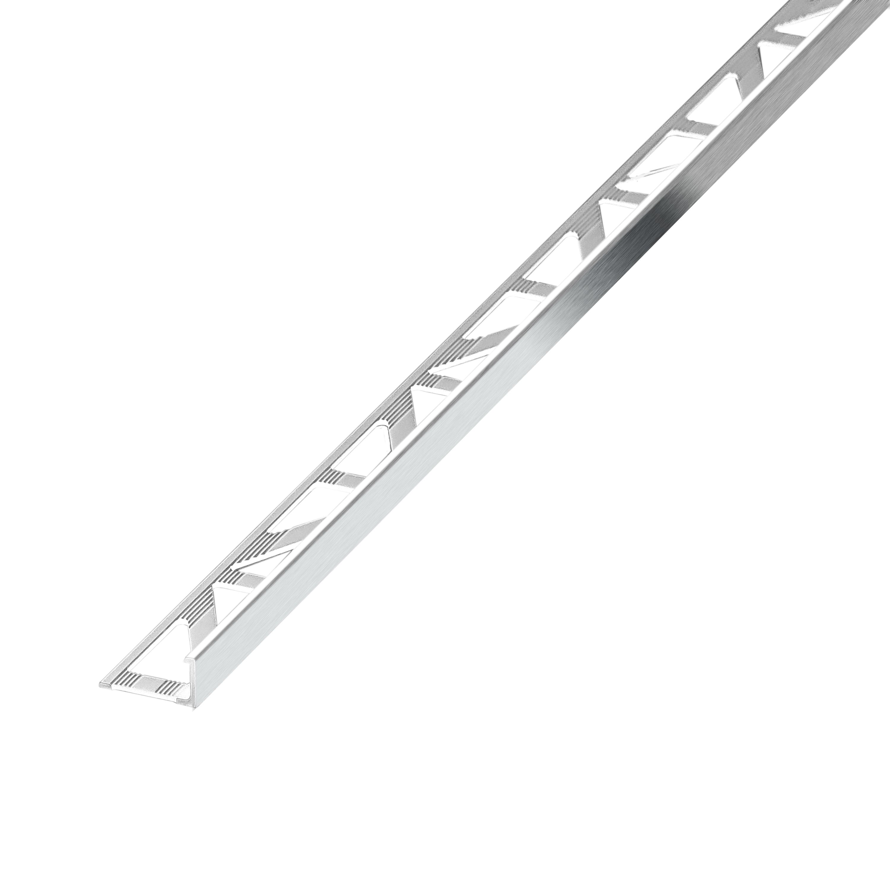 Diall 10mm Straight Aluminium Tile trim