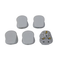 Diall 13A White Plug, Pack of 5