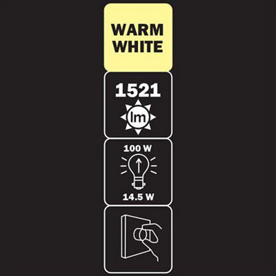 Diall 14.5W 1521lm LED Dimmable Light bulb