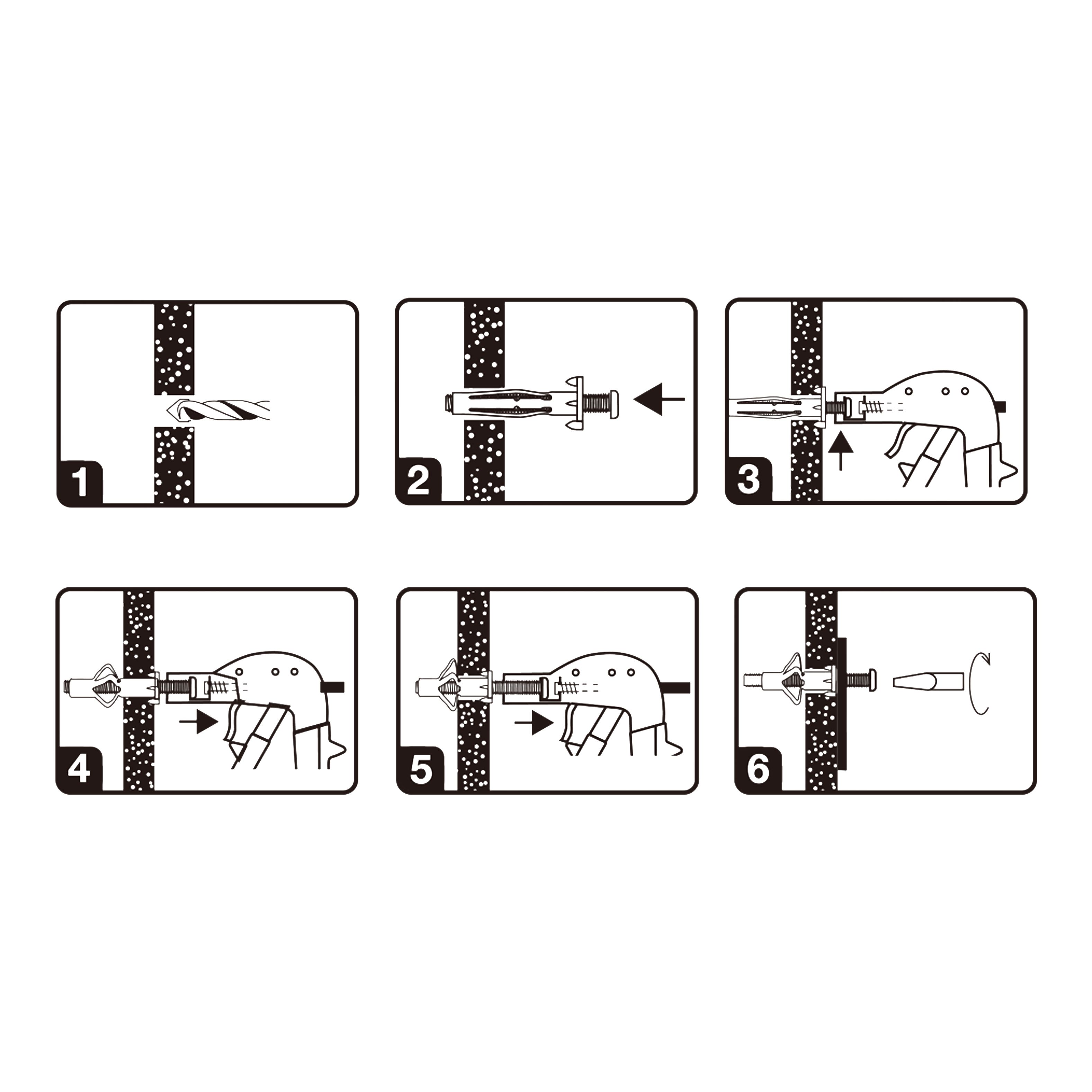 Diall 18 piece Radiator Fixing kit