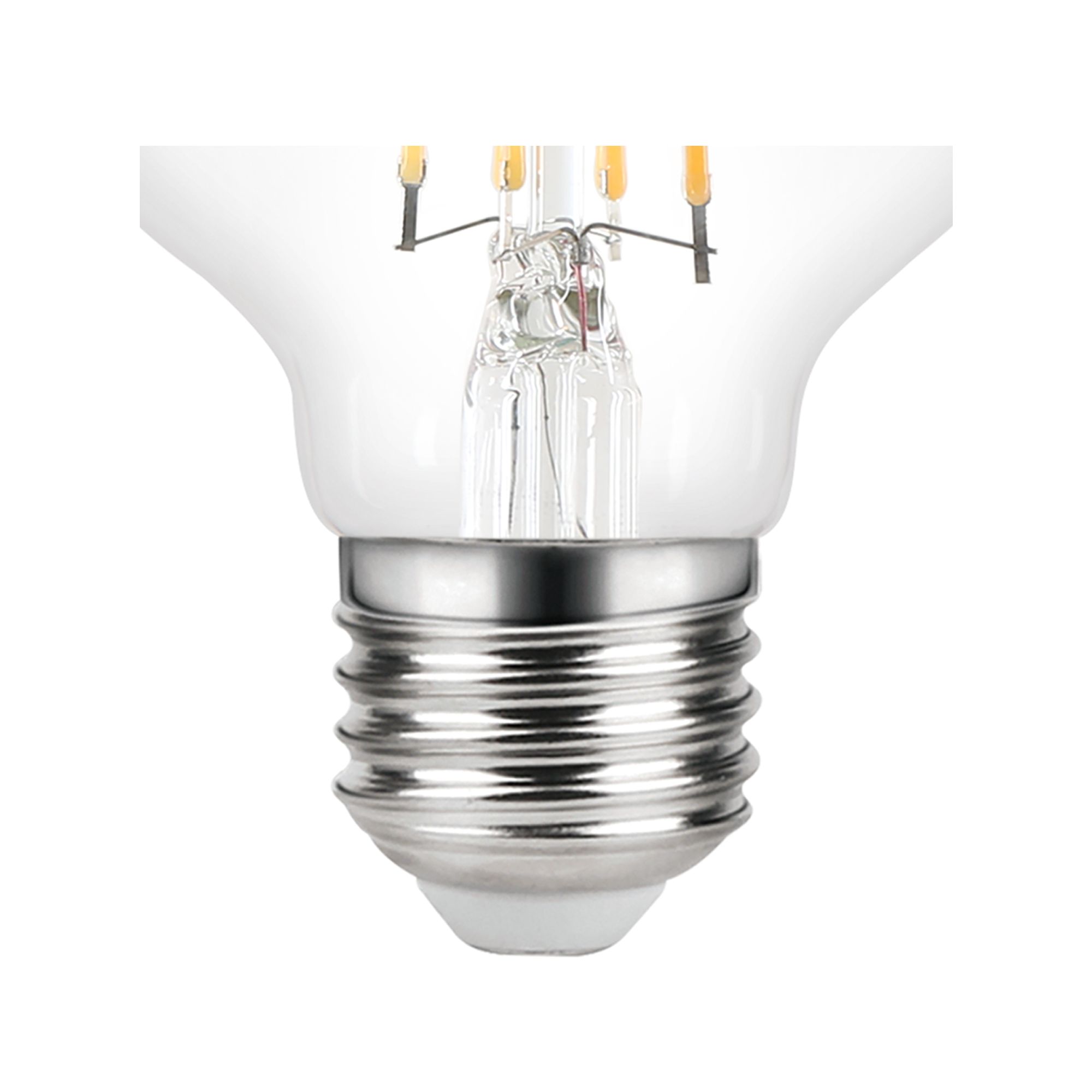 Diall 2.5W 470lm Clear Globe Neutral white LED filament Light bulb, Pack of 2