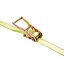 Diall 2 hook Yellow Ratchet tie down & hook (L)4.5m (W)35mm