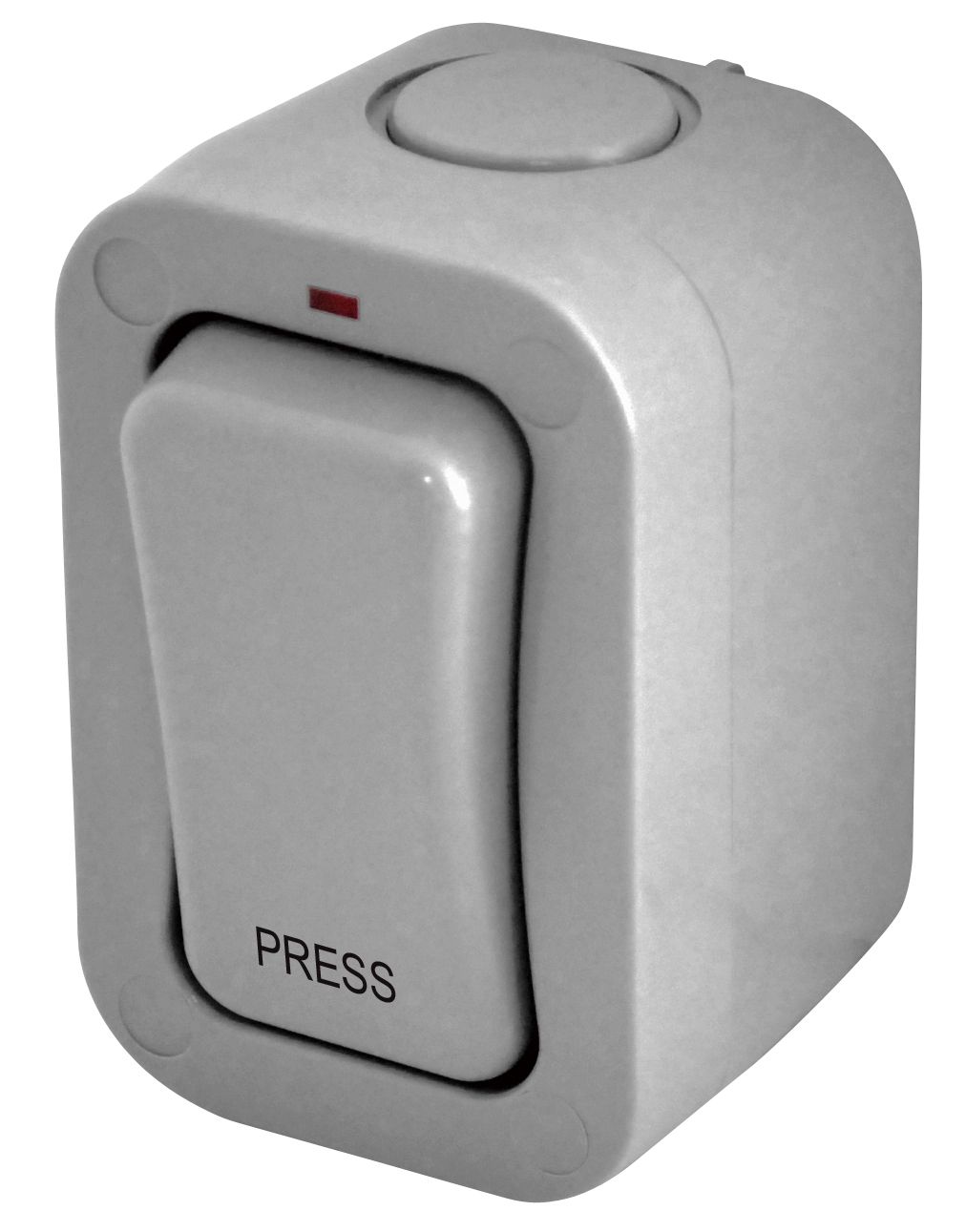 Diall 20A Grey 1 gang Indoor Weatherproof switch with Neon indicator