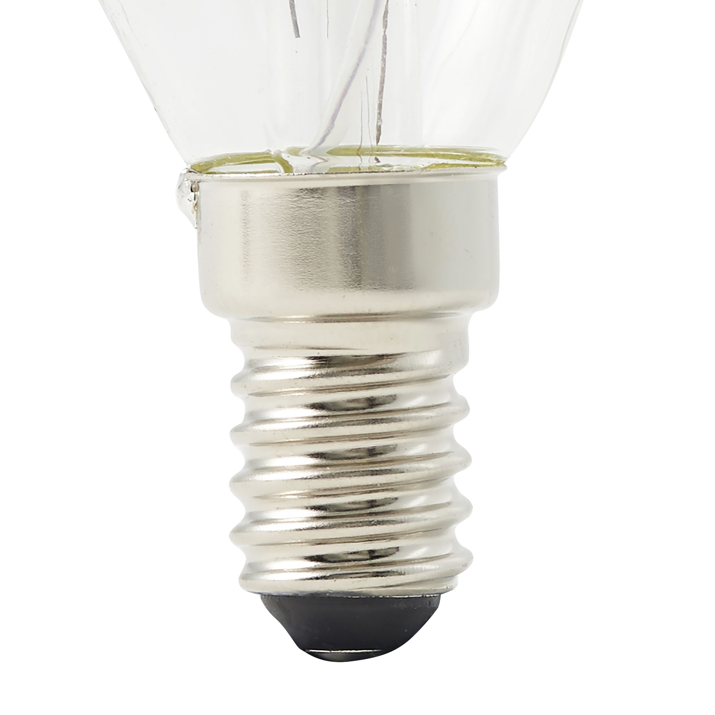 Diall 3.4W 470lm Clear Twisted candle Warm white LED filament Light bulb