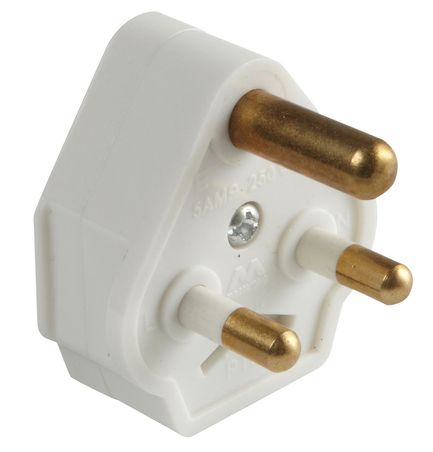 Diall 333 5A White Plug