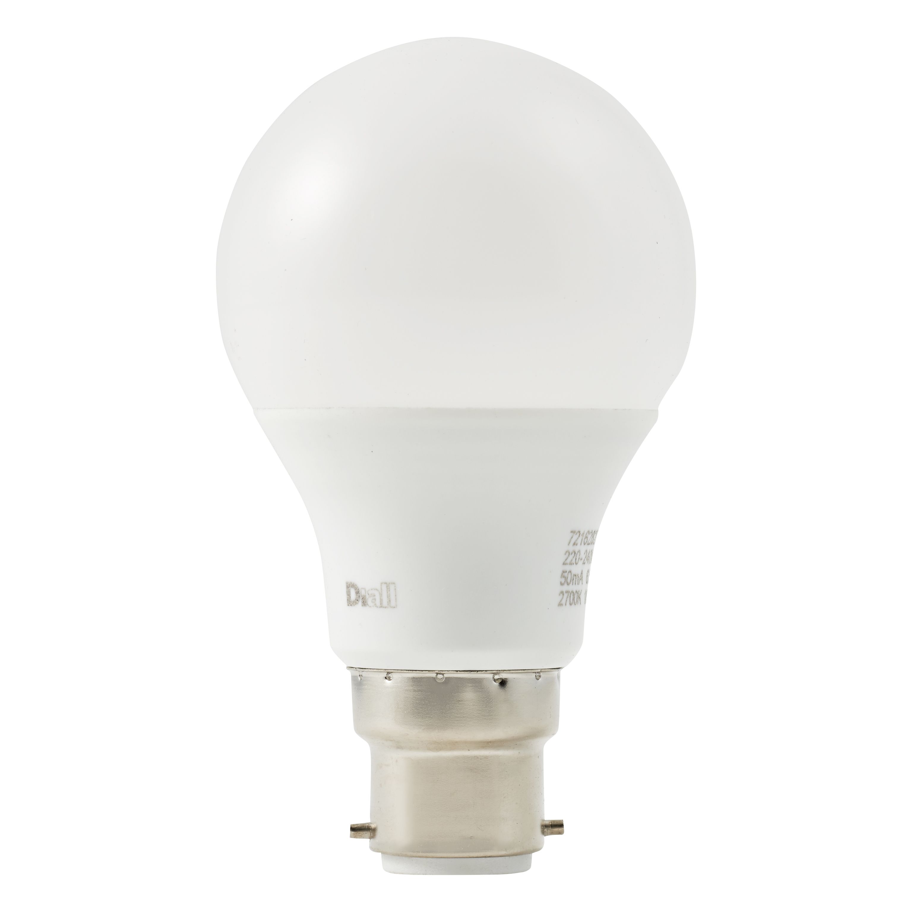 Diall 4.2W 470lm White A60 Warm white LED Light bulb