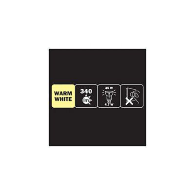 Diall 4.7W 340lm LED Light bulb, Pack of 3