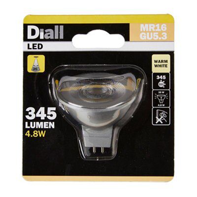 Diall 4.8W 345lm Reflector spot Warm white LED Light bulb