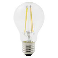 Diall 5.9W 806lm Clear GLS Neutral white LED filament Light bulb, Pack of 3