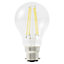 Diall 5.9W 806lm Clear GLS Warm white LED filament Dimmable Filament Light bulb