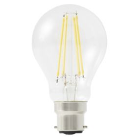 Diall 5.9W 806lm Clear GLS Warm white LED filament Dimmable Filament Light bulb