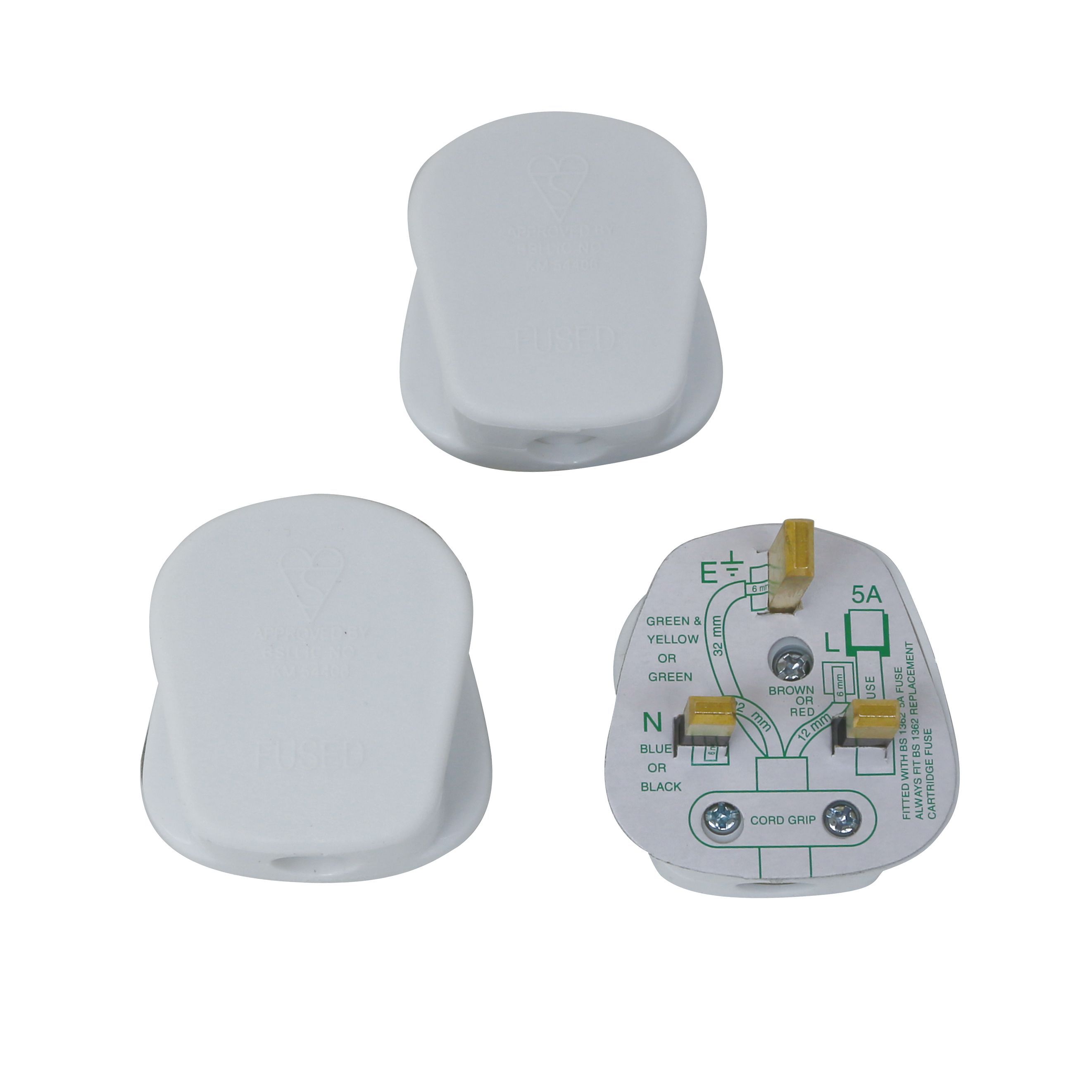 Diall 5A White Plug