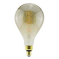 Diall 5W 300lm Amber Balloon Warm white LED filament Light bulb