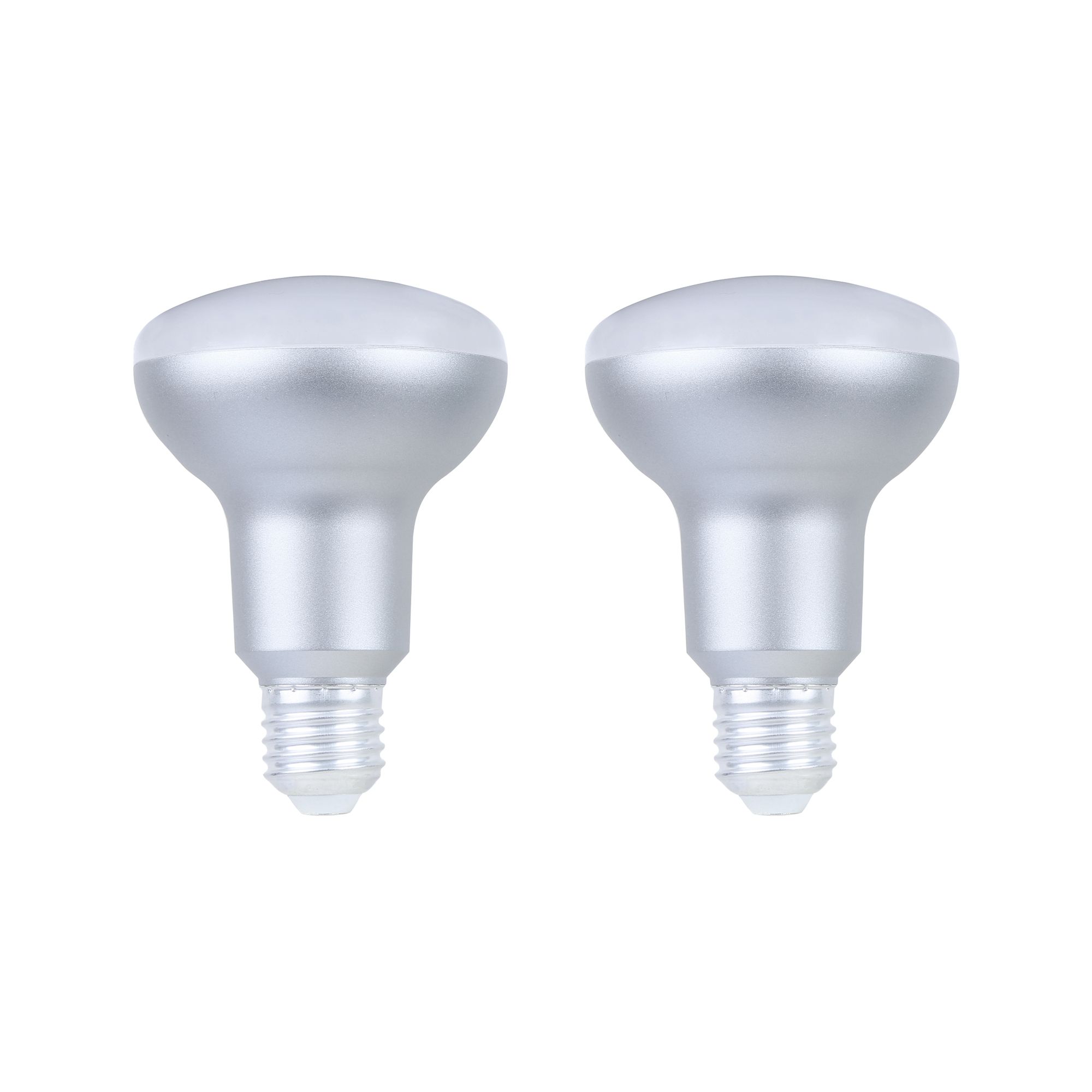 Diall 7.3W 806lm Frosted Reflector (R80) Warm white LED Light bulb, Pack of 2