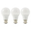 Diall 7.3W 806lm White A60 Warm white LED Light bulb, Pack of 3