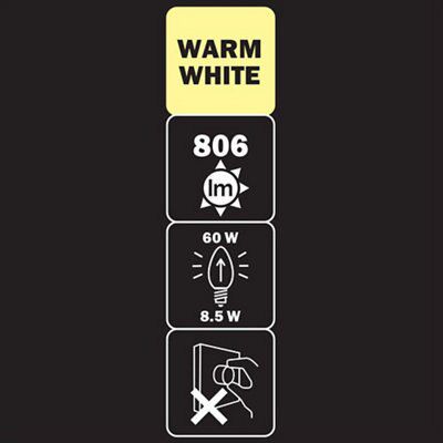 Diall 8.5W 806lm Candle LED Light bulb