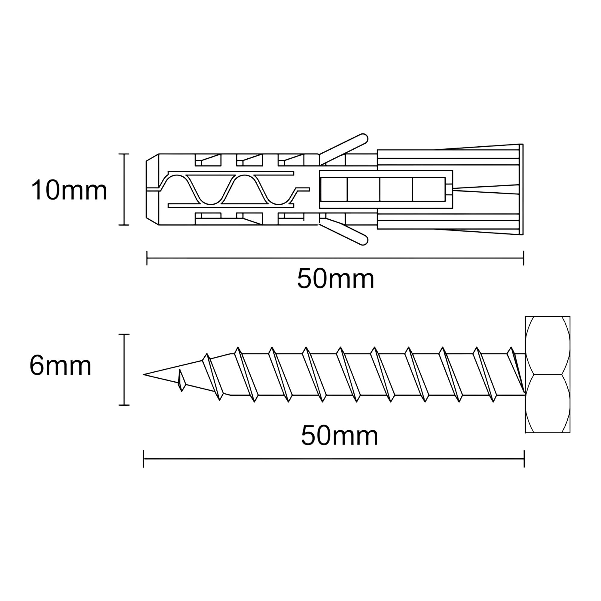 Diall 8 piece Corner Basin Fixing kit