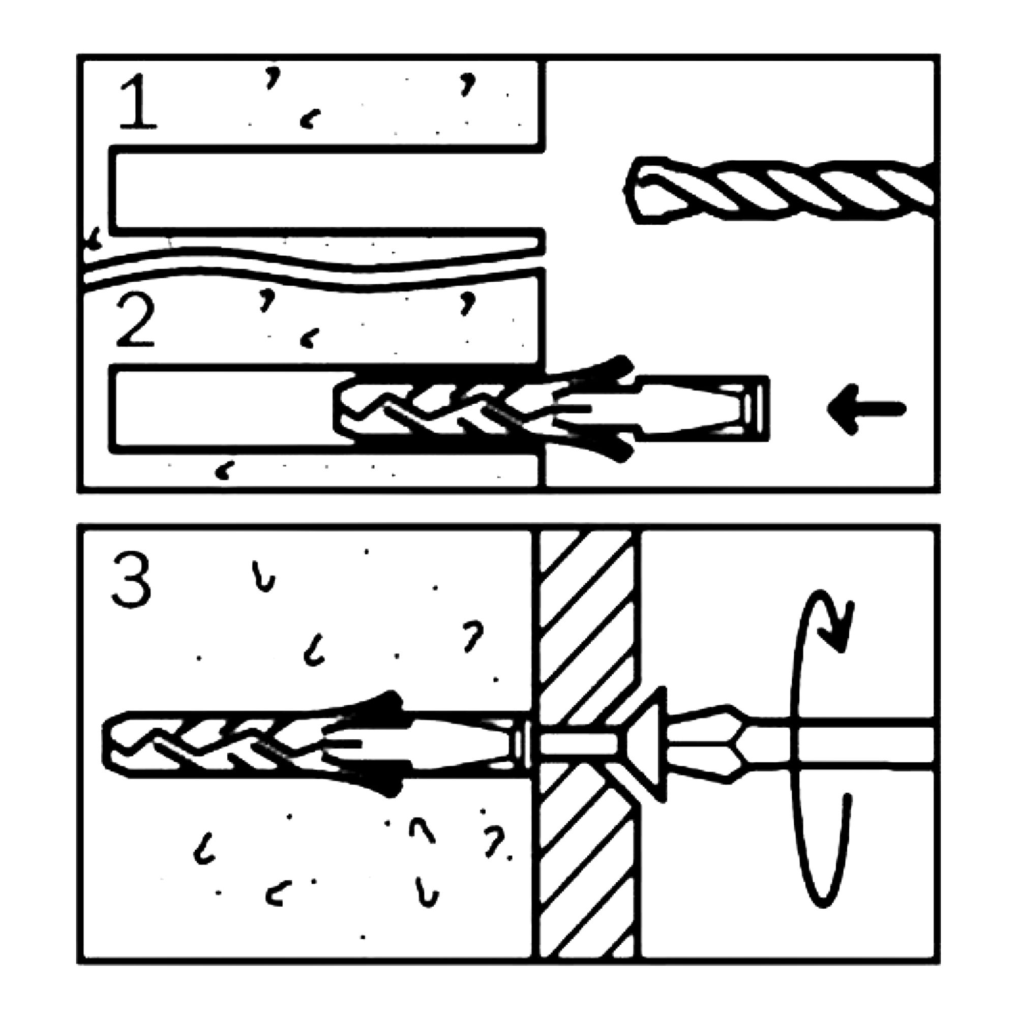 Diall 8 piece Corner Basin Fixing kit