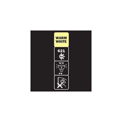 Diall 8W 621lm Reflector spot Warm white LED Light bulb