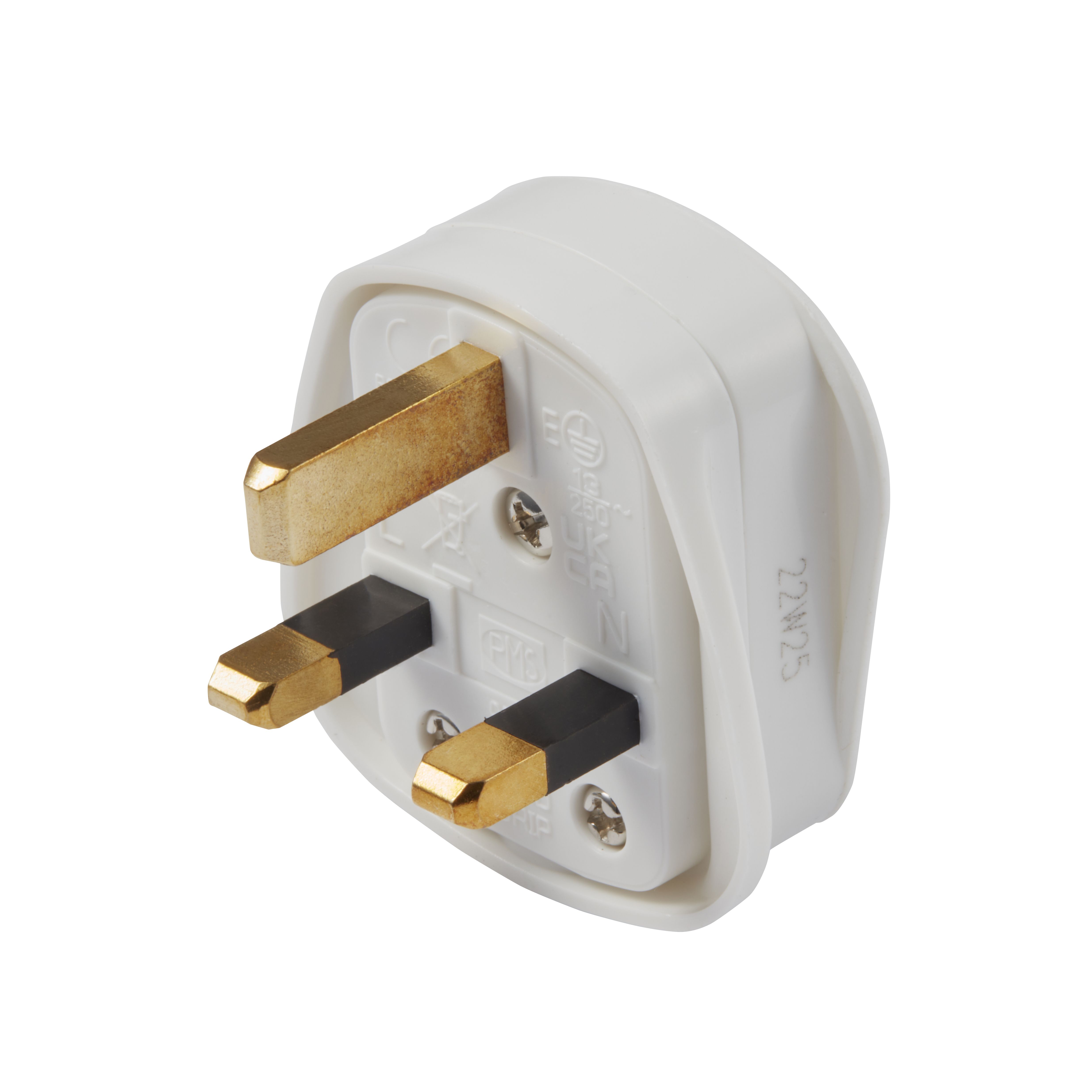 Diall 9518 13A White Plug