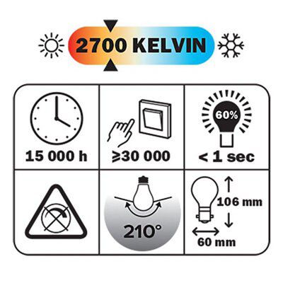 Diall 9W 806lm GLS Warm white LED Light bulb