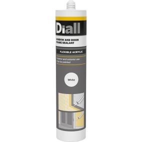 Diall Acrylic-based White Door frames, skirting boards & window frames Sealant, 300ml