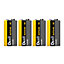 Diall Alkaline 9V Battery, Pack of 4