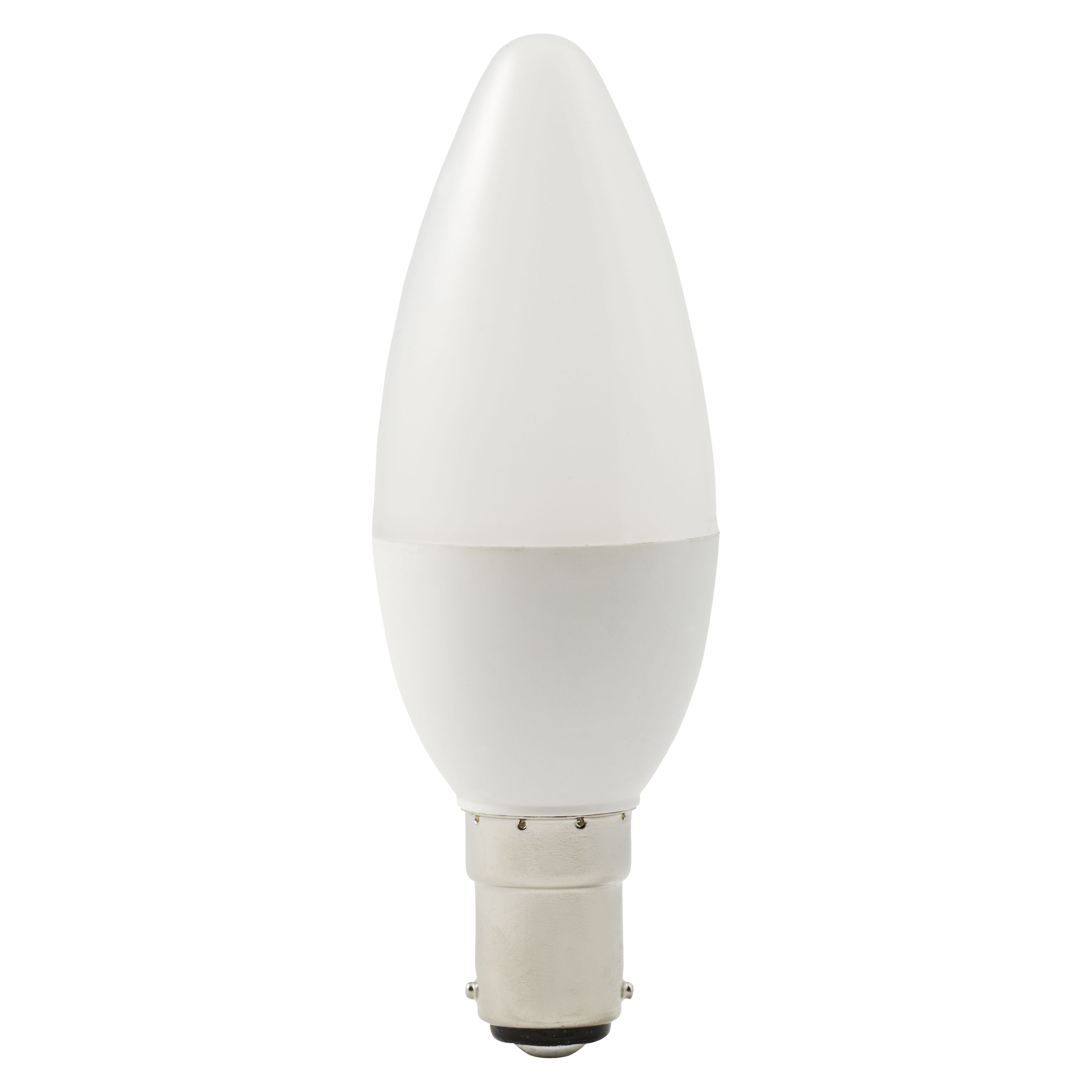 Diall B15 2.2W 250lm Frosted Candle Warm white LED Light bulb