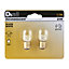 Diall B15 20W Warm white Incandescent Dimmable Sewing machine Light bulb, Pack of 2