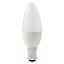 Diall B15 3W 250lm Candle Warm white LED Light bulb