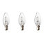Diall B15 46W Candle Halogen Dimmable Light bulb, Pack of 3