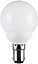 Diall B15 5W 185lm Round Warm white Fluorescent Light bulb