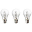 Diall B22 120W Classic Halogen Dimmable Light bulb, Pack of 3