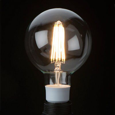 Diall B22 12W 1521lm Globe LED filament Light bulb