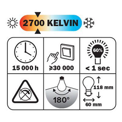 Diall B22 14W 1521lm LED Light bulb