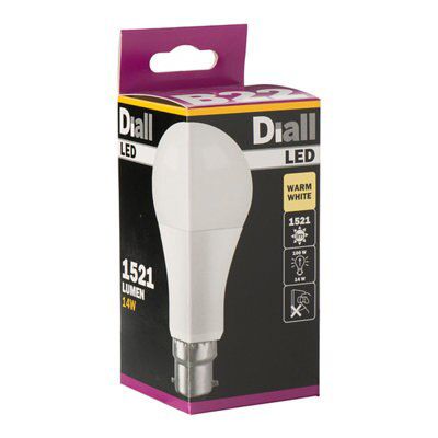 Diall B22 14W 1521lm LED Light bulb
