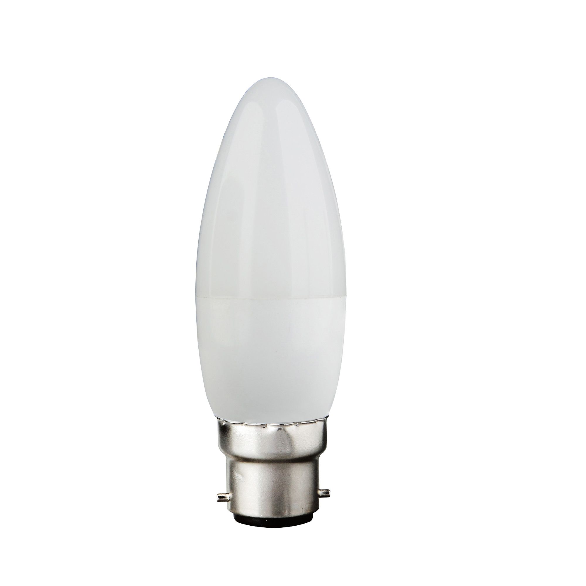 Diall B22 2.2W 250lm 180° Frosted Candle Neutral white LED Light bulb