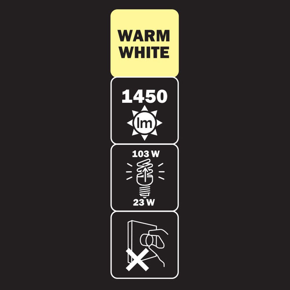 Diall B22 23W 1450lm Spiral CFL Light bulb