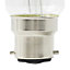 Diall B22 3.4W 470lm Clear GLS Warm white LED filament Light bulb