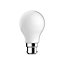 Diall B22 3.4W 470lm Milky A60 Neutral white LED Filament Light bulb