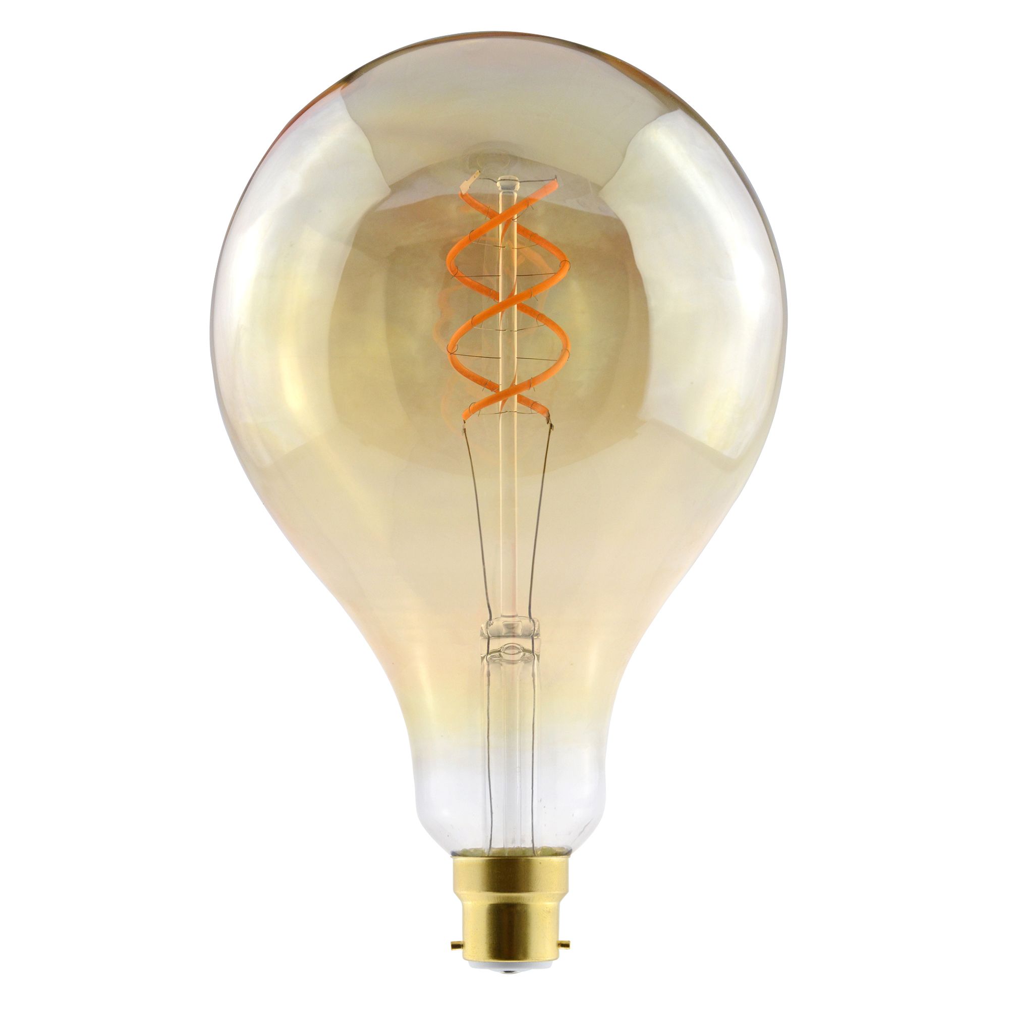 Diall B22 300lm 340° Clear Balloon Warm White LED Filament Light Bulb ...