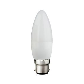 Diall B22 4.2W 470lm Candle Neutral white LED Dimmable Light bulb