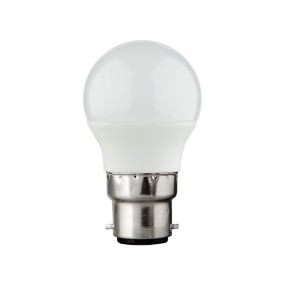 Diall B22 4.2W 470lm Mini globe Neutral white LED Light bulb