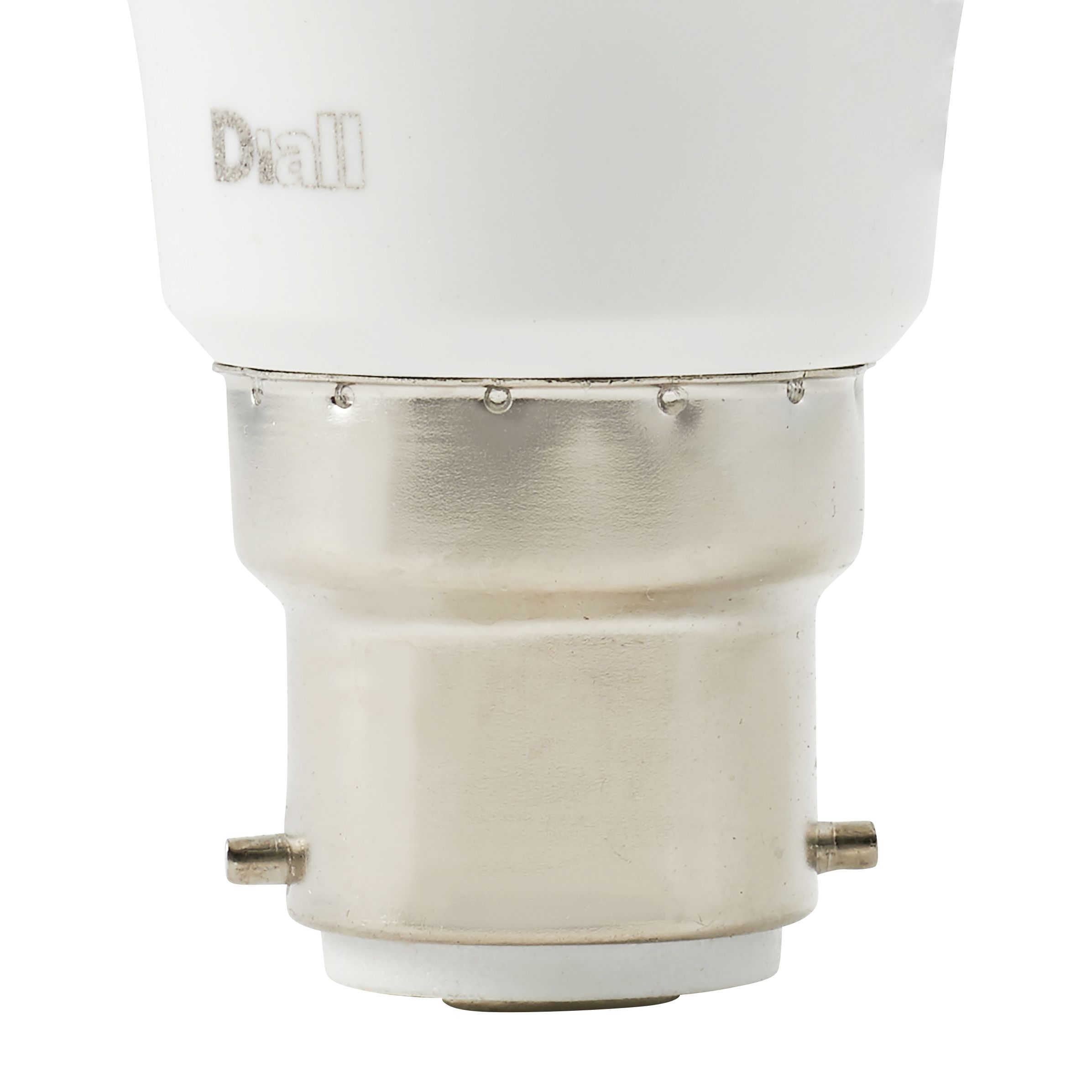 Diall B22 4.2W 470lm White A60 Warm white LED Light bulb, Pack of 3