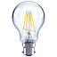 Diall B22 4W 470lm GLS LED Filament Light bulb, Pack of 3