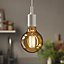 Diall B22 5.5W 470lm Amber Globe Warm white LED Filament Light bulb