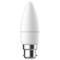 Diall B22 5.9W 470lm Candle LED Dimmable Light bulb